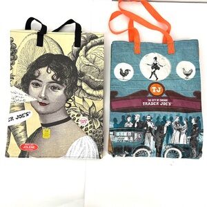 Trader Joe’s Chicago Illinois and Tote Joni Jolene Limited Edition Shopping Bags